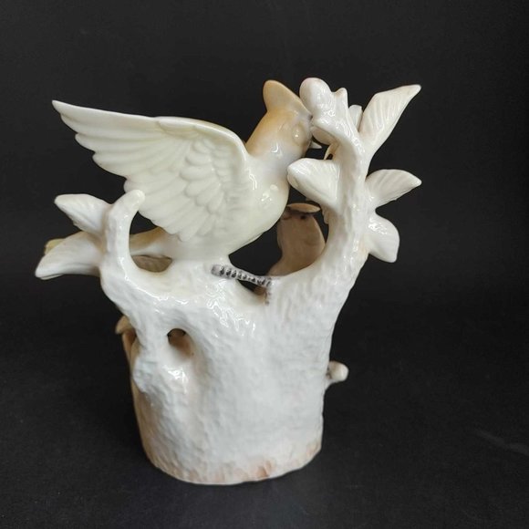 Vintage 1960s Ardalt Lenwile China Verithin Bird Figurine Wax Wing #6189 - Picture 7 of 10